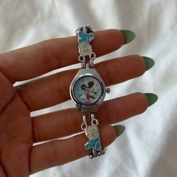 Disney Vintage Silver Mickey Watch